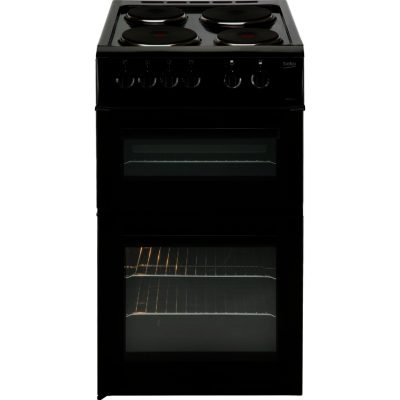 Beko BD533AK 50cm Twin Cavity Electric Cooker in Black